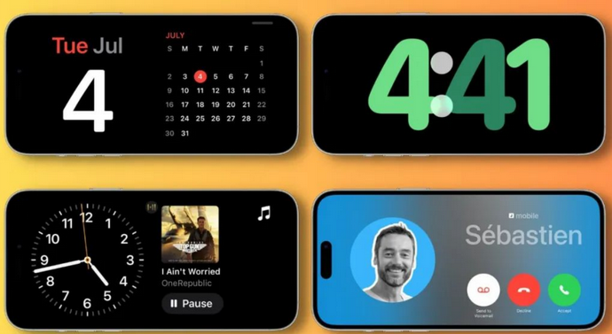 开原苹果手机维修分享iOS17横屏充电待机显示有什么好处 