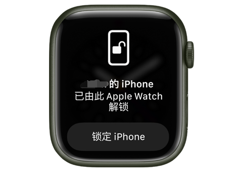 开原苹果手机维修分享用 AppleWatch 解锁配备面容 ID 的 iPhone方法 