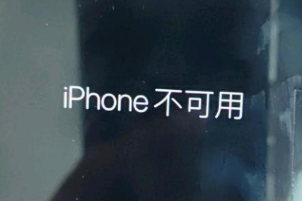 开原苹果服务网点分享锁屏界面显示“iPhone 不可用”如何解决 