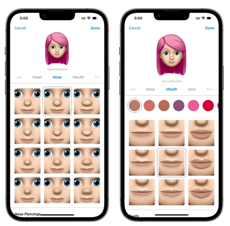 开原苹果手机维修分享​iOS 16中的拟我表情有了哪些变化和升级 